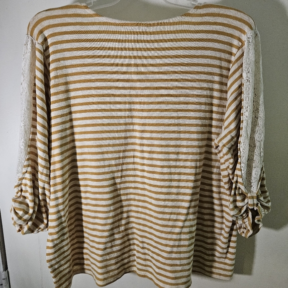 🛍 Cato V Neck Top 3/4 Sleeve 18/20 - Picture 2 of 4